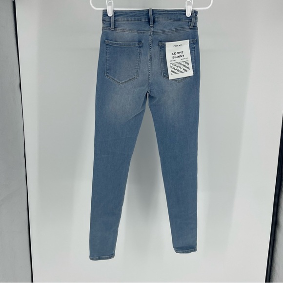 FRAME DENIM NWT LE ONE SKINNY BLUE JEANS CASPIO MID-RISE SKINNY FIT - Picture 4 of 14